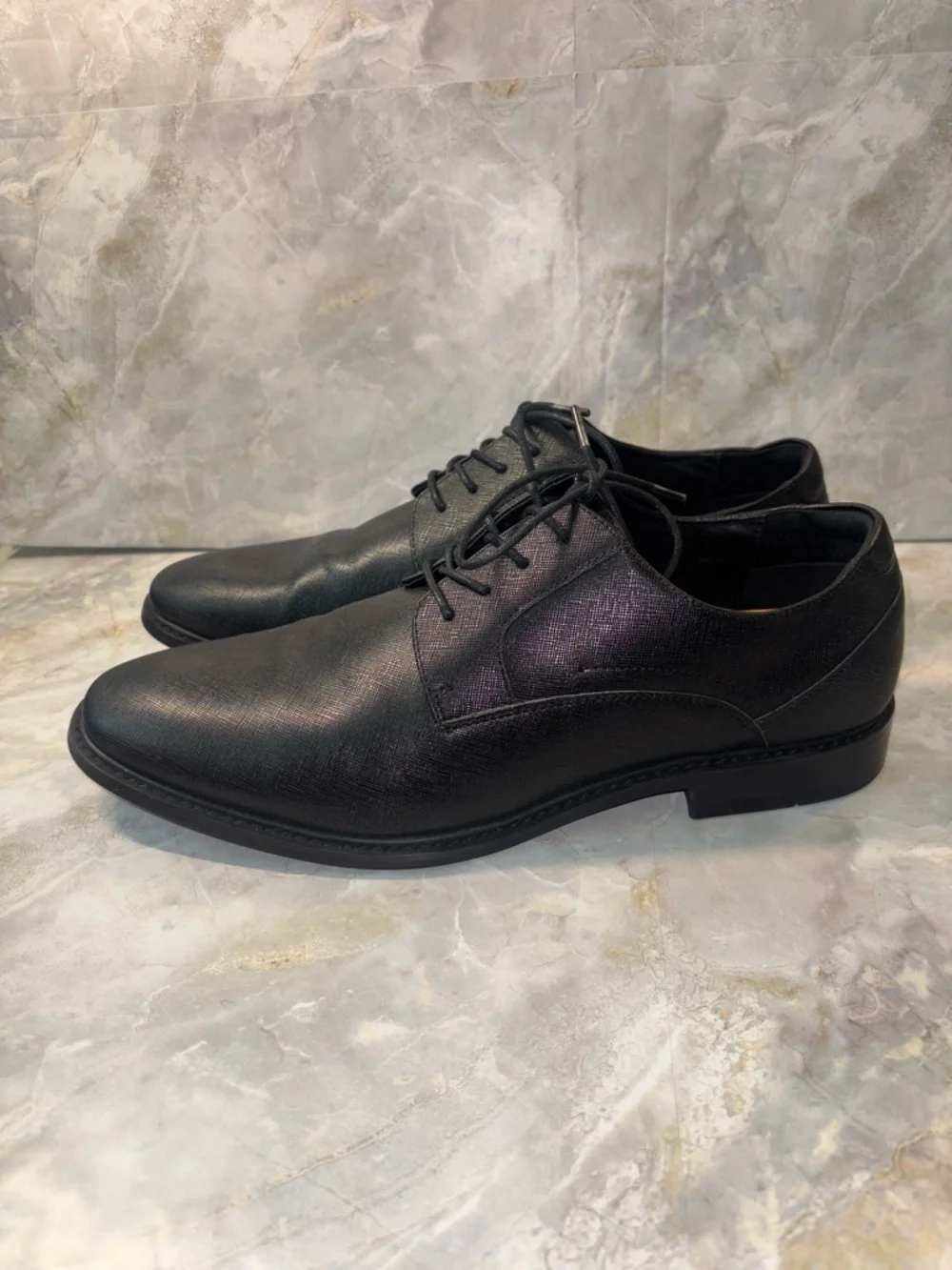 Mix No. 6 Freya Black Men's Lace-Up Derby Shoes